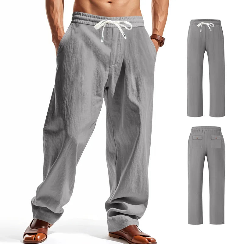 Linen Wide Leg Trousers — Summer Collection