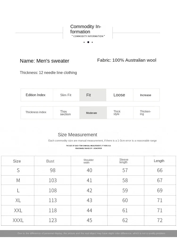 Men's Cashmere One-piece Ready-to-wear Hoodie - 100% Merino Wool Knitted Sweatshirt for Autumn and Winter