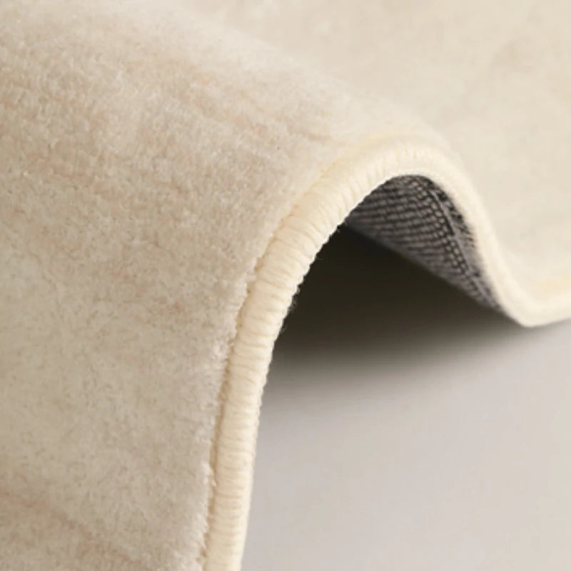 Wabi-sabi Style Round Carpet Thickened Computer Chair Anti-slip Mat Simple Carpets for Living Room Fluffy Soft Bedroom Decor Rug