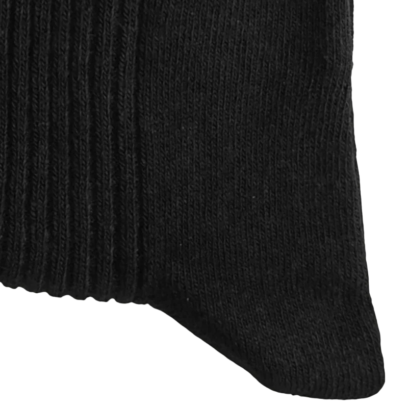 Simplejewel Catton Men's Long Dress Socks - 3 Pairs - Classic Black and White Colors