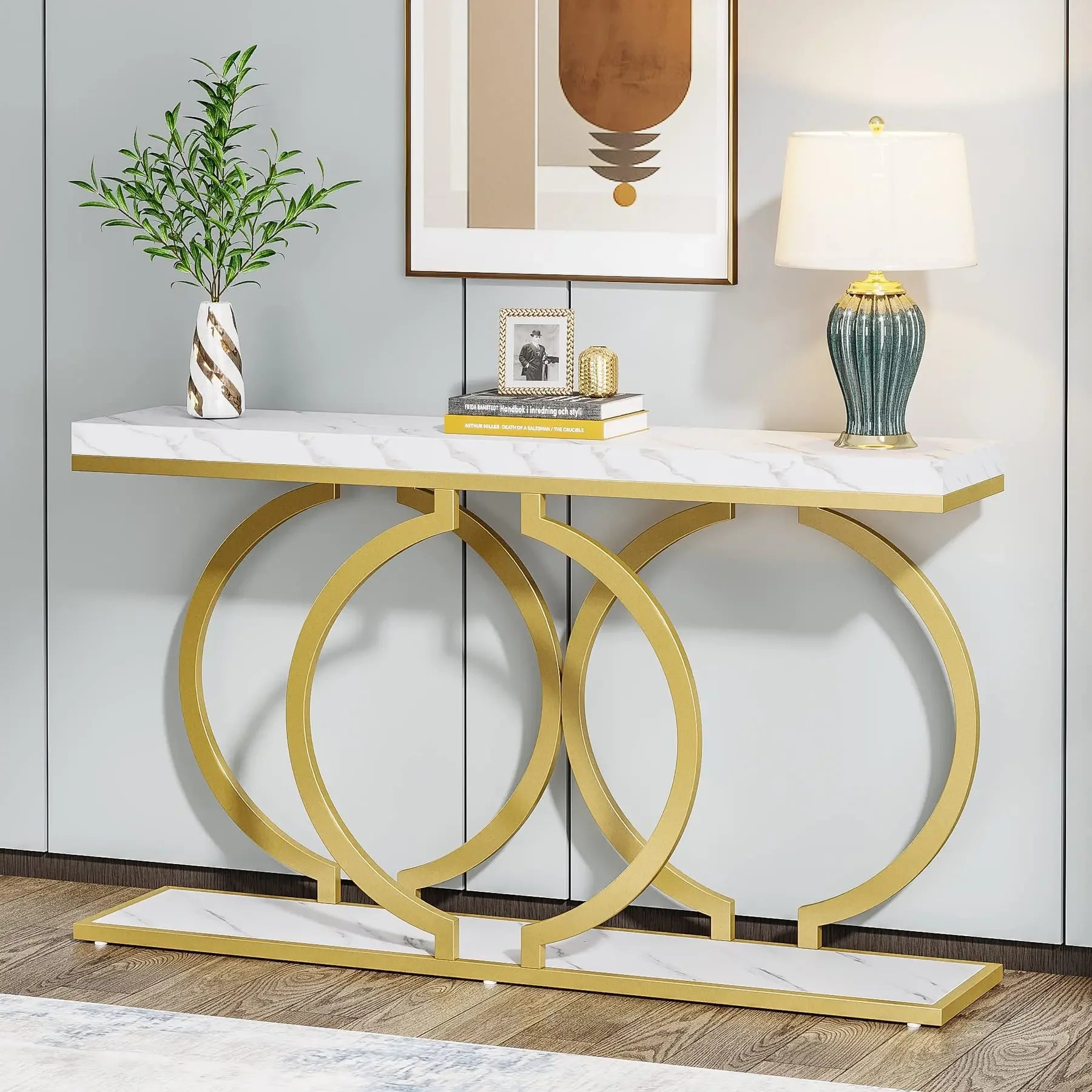 Tribesigns Gold Console Table,