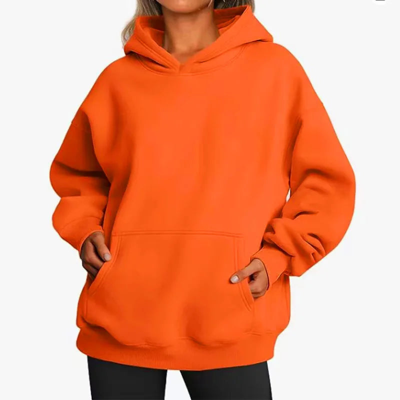 New Men Casual Hoodies Women Fleece Warm Hoodies Spring Autumn Pullovers Fashion Black Multiple Colour Oversized Sweatshirts Top