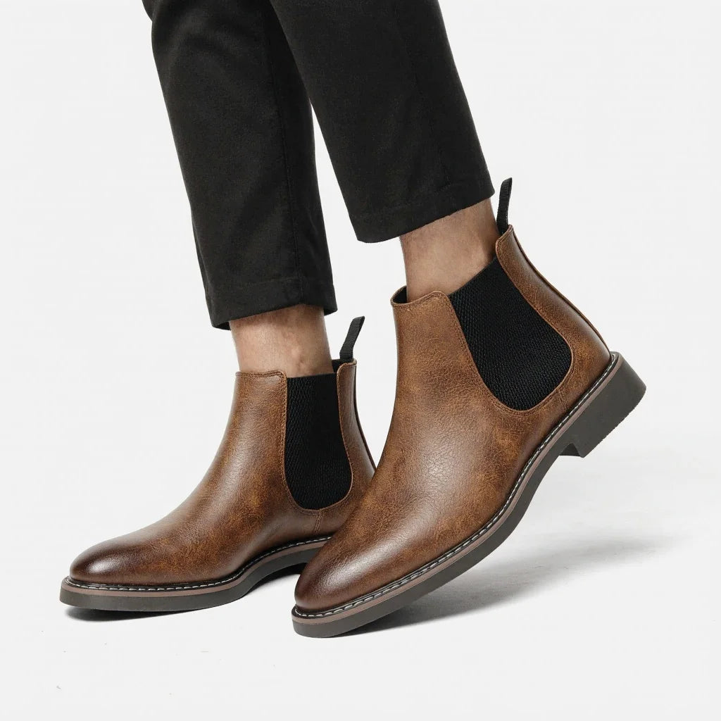 2026 Men's Chelsea Boots Ankle Boots for Men Retro Comfortable Brand Retro Fashion