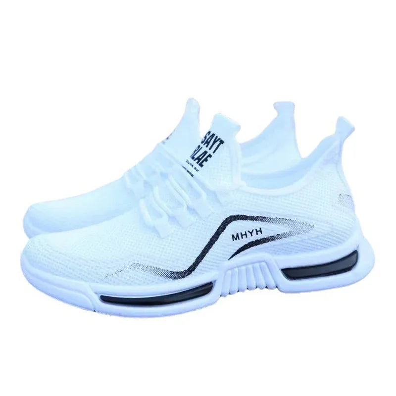 Men's Slip-On Fashion Sneakers - Breathable Sport Running Shoes for Gym Training, Walking, and Tennis