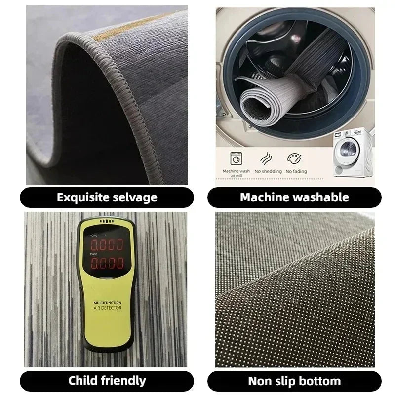 Modern Luxury Aisle Walkway Carpet Hallway Passageway Decor Area Rug Corridor Long Runner Doorway Floor Mat Non-slip tapis salon