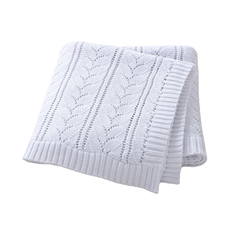 Baby Blankets Knitted Breathable Newborn Boy Girl Cotton Stroller Bedding Sleeping Covers 90*70cm Toddler Throw Receiving Quilts