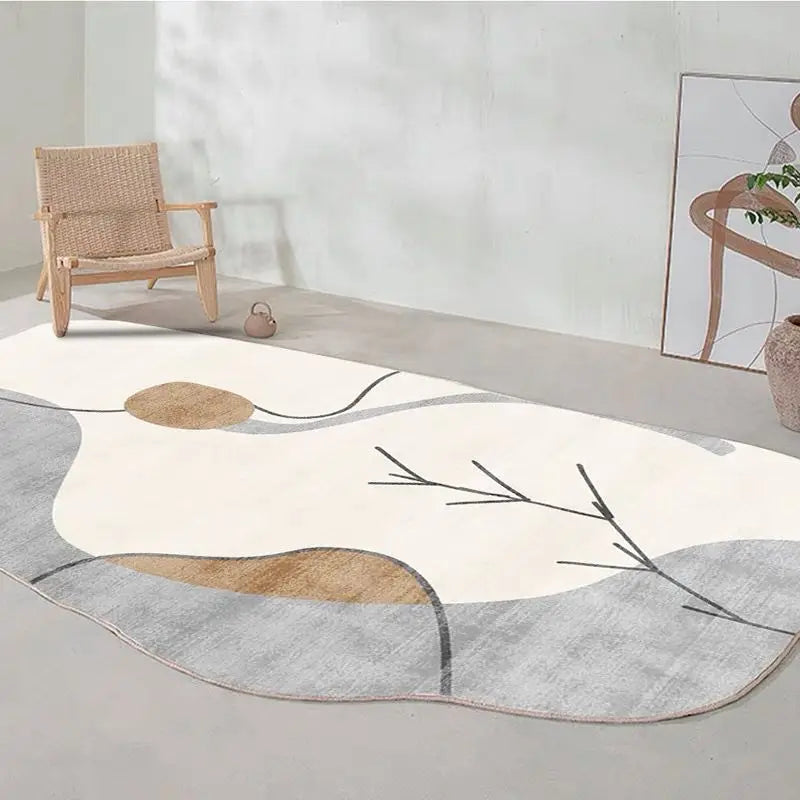 Modern Minimalist Irregular Living Room Decoration Carpet Home Decor Bedroom Bedside Rug Large Area Mat Non-slip Washable Rugs