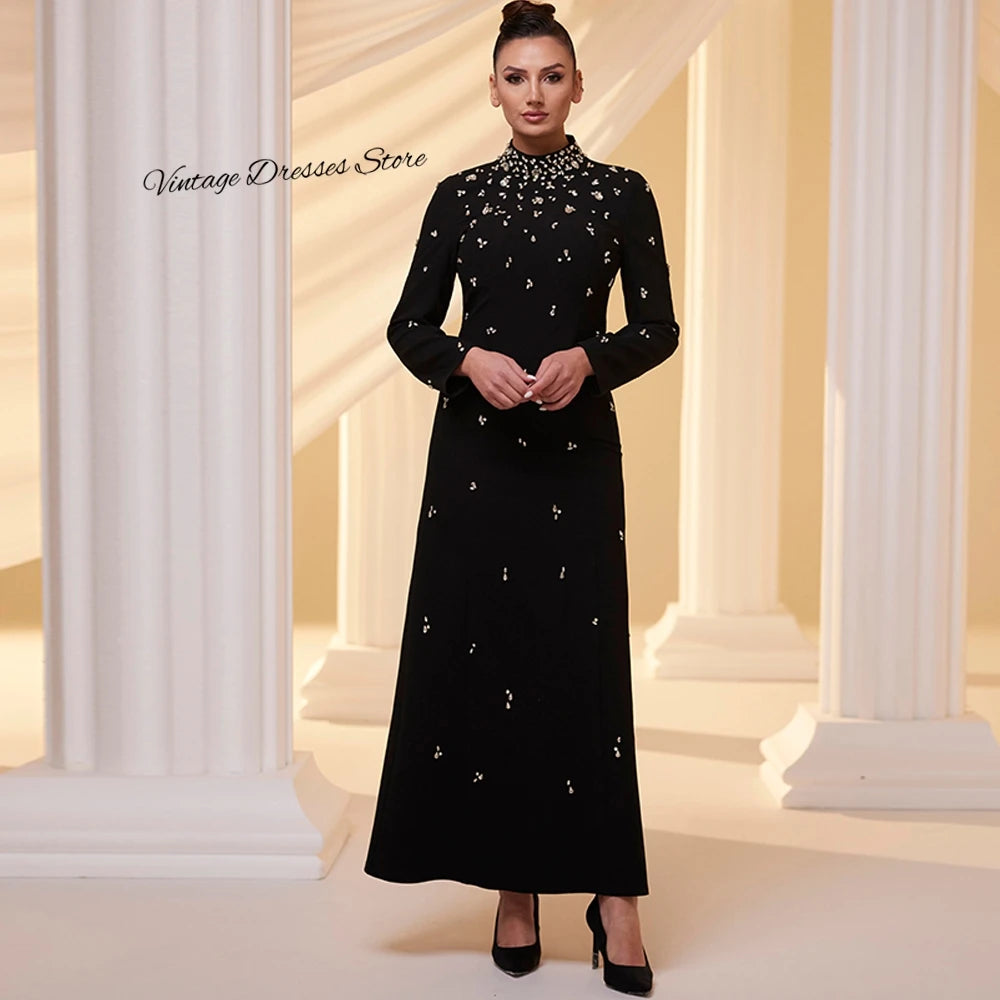 Simple Jersey Evening Dress