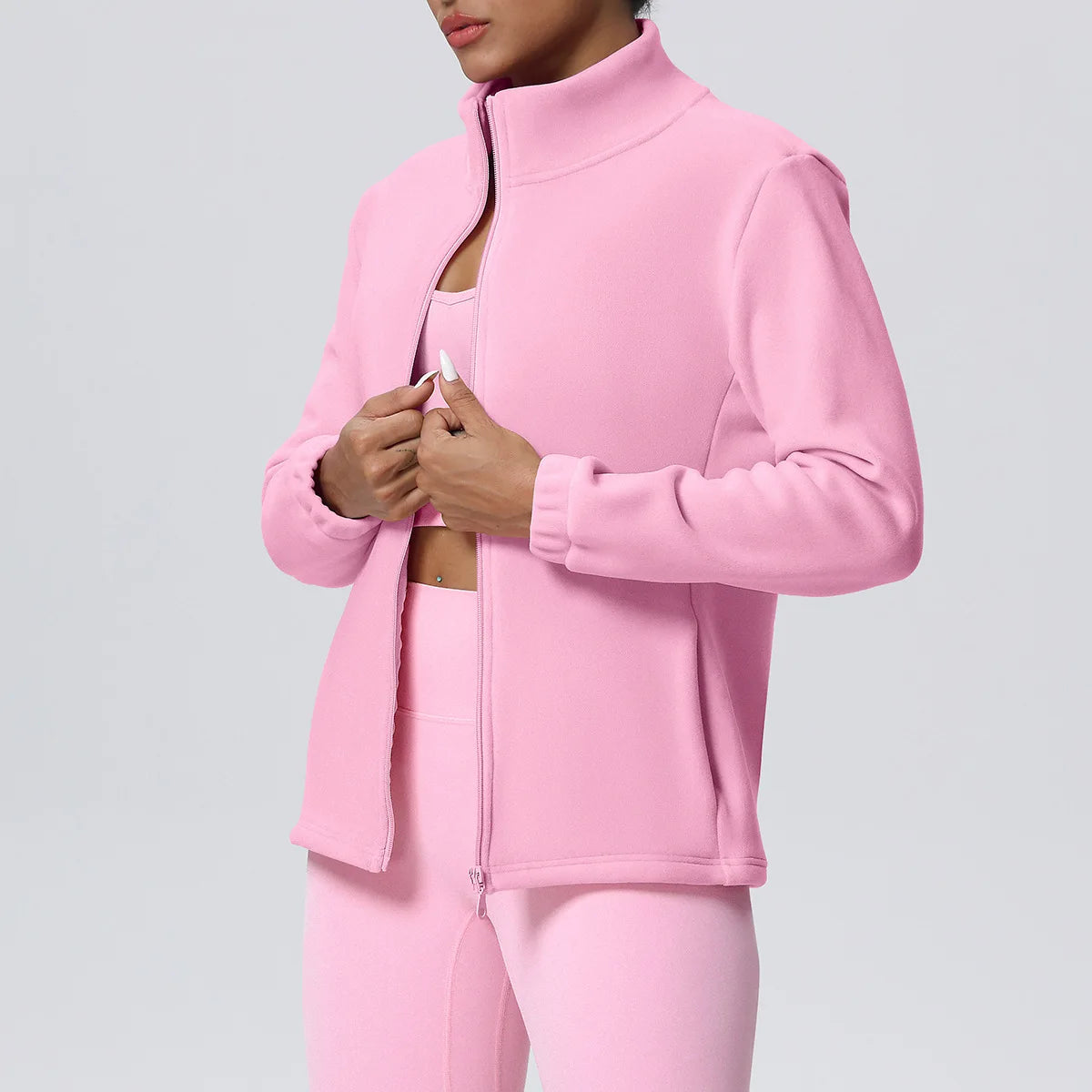 Women's Fitness Long Sleeve Sport Jacket Workout Coat Gym Training Outdoor Recreation Yoga Sportswear