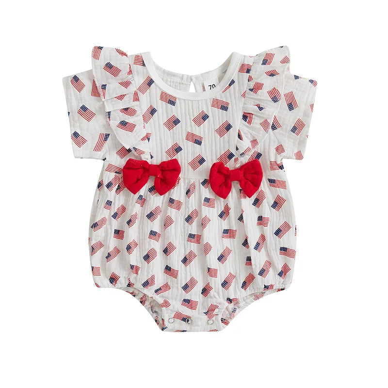 Toddler Girls Sleeveless Rompers