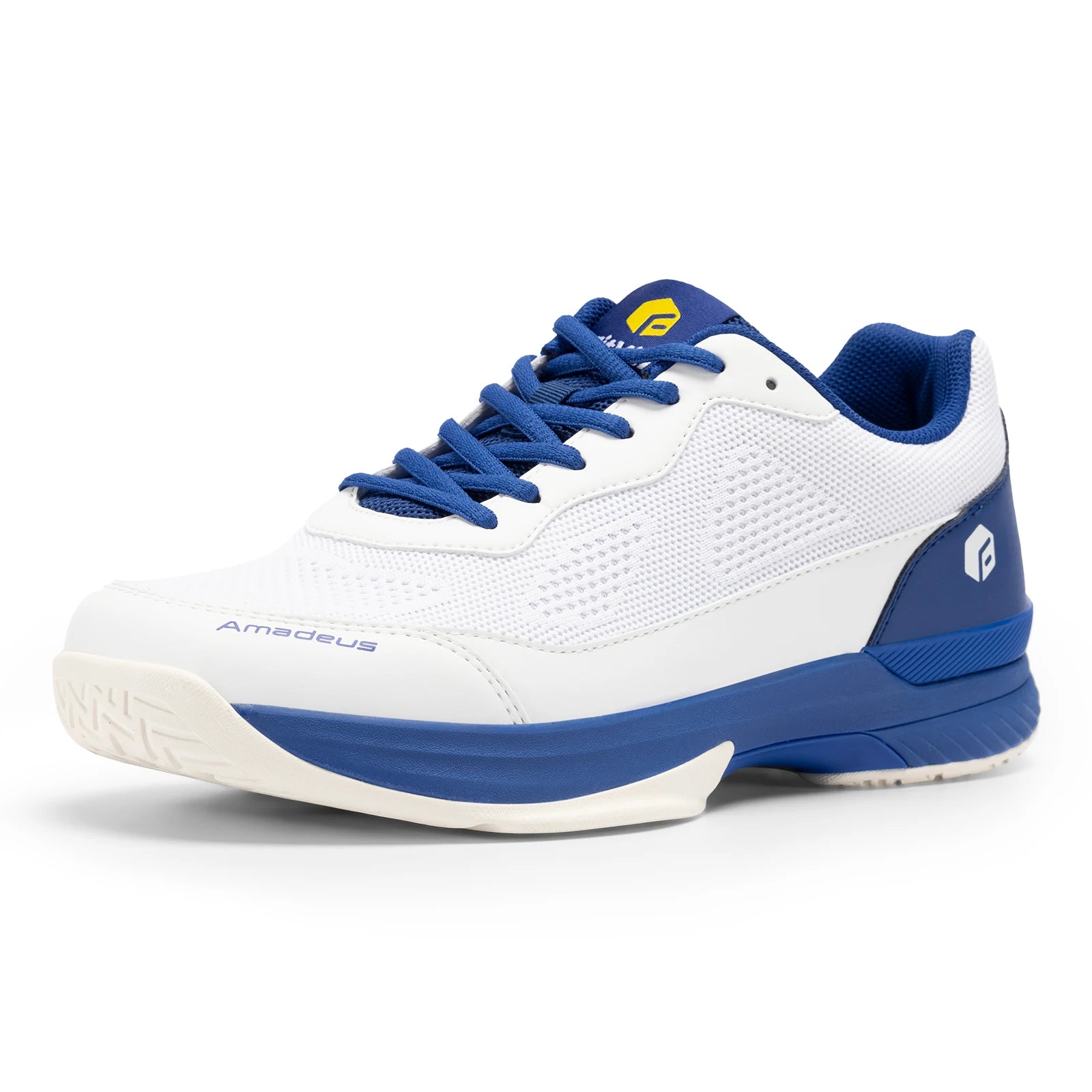 FitVille Men's Tennis Shoes Wide Version 2E Professional Training Sports Shoes Breathable Non-Slip Rackets With Arch Support