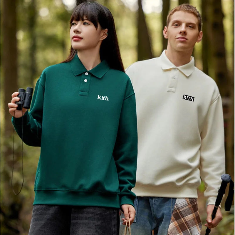Autumn Winter High Quality Sweatshirts Cotton Brand Embroidery Logo Casual Hoodie Men Long Sleeve Women Polo Tracksuit Tops