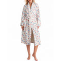 Fleece Floral Fruit Print Bathrobe Valentine Robe Soft Flannel Lounge Robe Cute Lightweight Gown with Belt