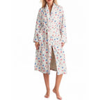 Fleece Floral Fruit Print Bathrobe Valentine Robe Soft Flannel Lounge Robe Cute Lightweight Gown with Belt