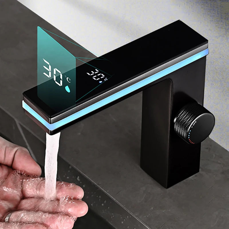 Digital Display Bathroom Basin