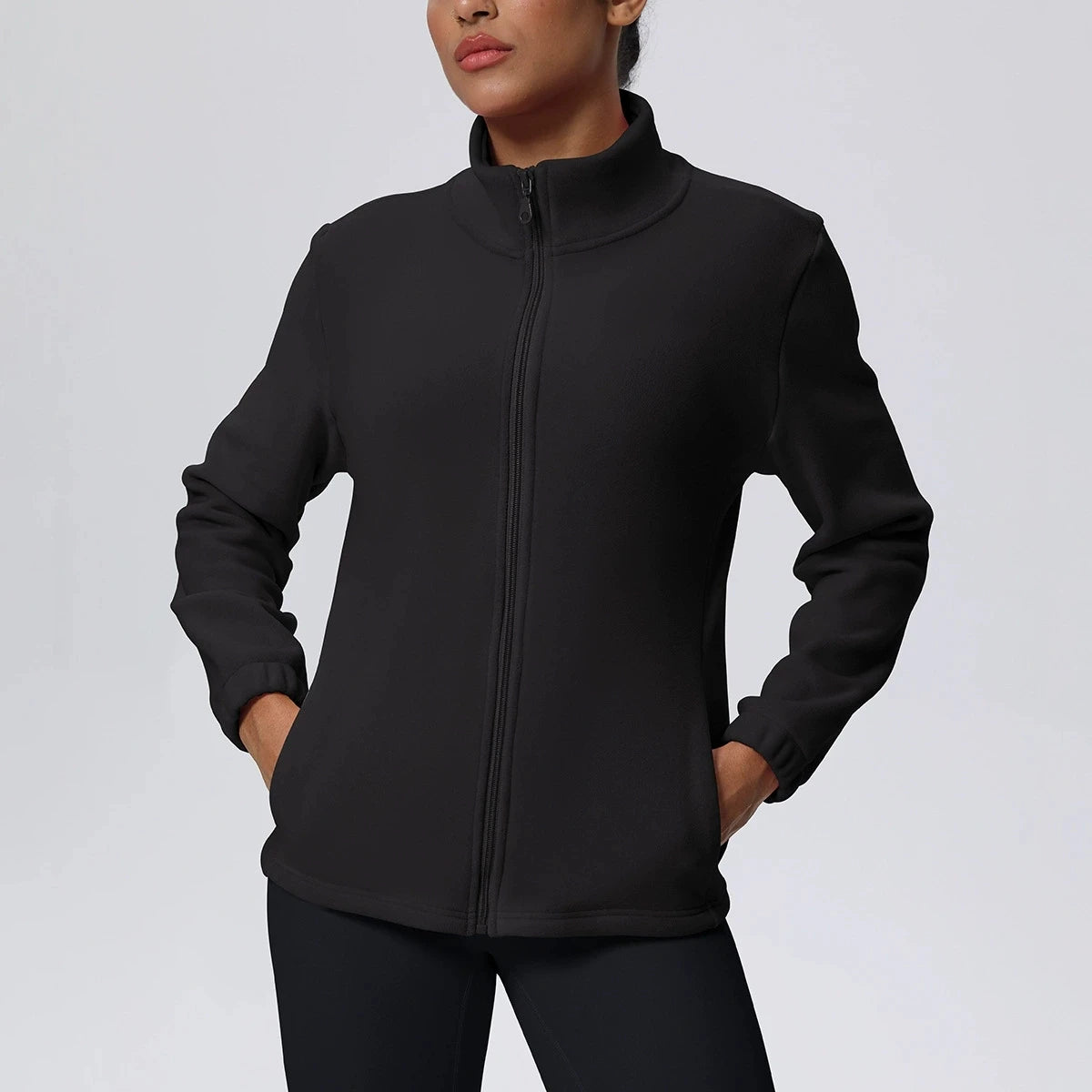 Women's Fitness Long Sleeve Sport Jacket Workout Coat Gym Training Outdoor Recreation Yoga Sportswear