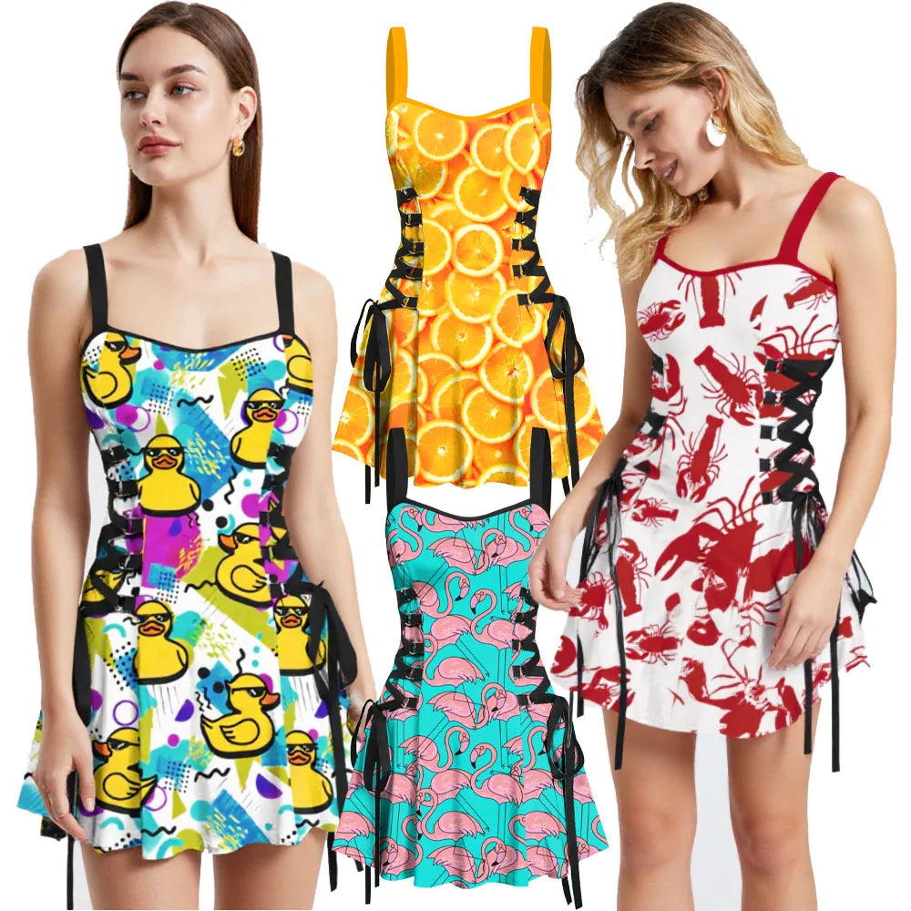 XS-3XL Hawaii Tank Dress