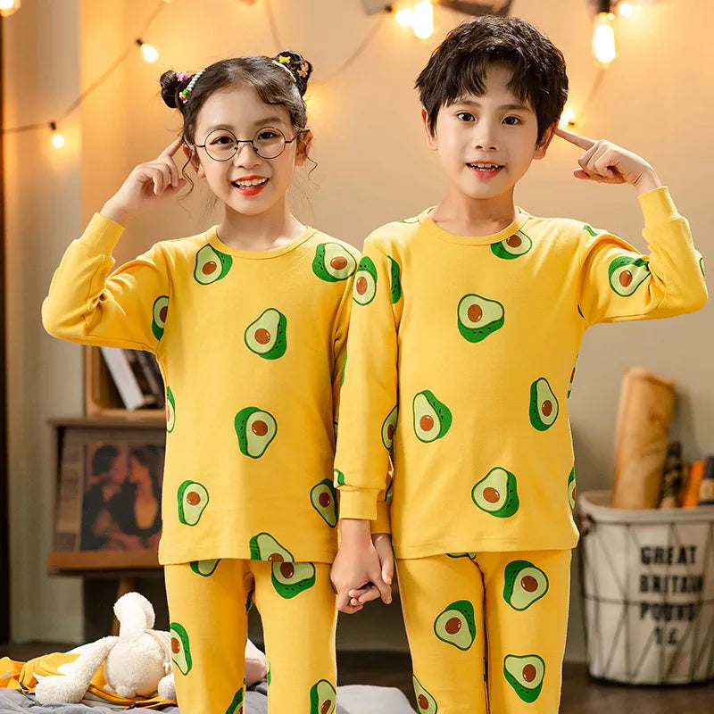 Kids Pajamas for Boys 2 3 4 5 6 7 8 9 10 11 12 13 Years Cotton Sleepwear Sets Dinosaur Pyjamas Green Children Pijamas Clothing