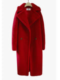 Autumn and Winter New Women's Fur Coat Mid Length Cashmere Lambswool Overcoat Thick Loose Cashmere Temperament Office Lady Jacket
