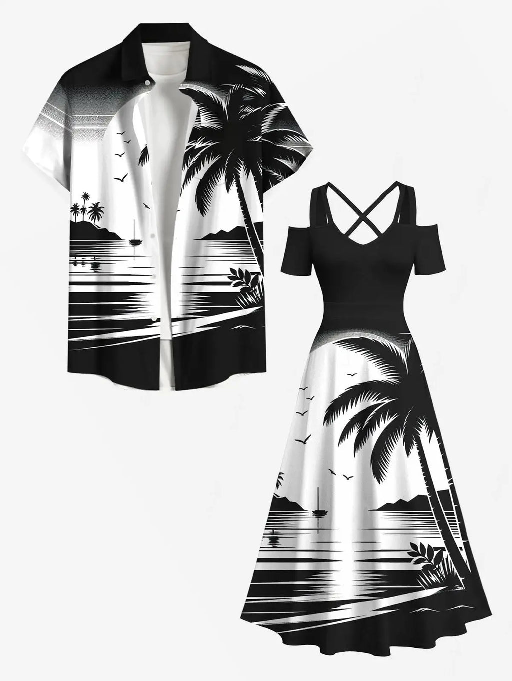 ROSEGAL Matchable Couple Hawaiian