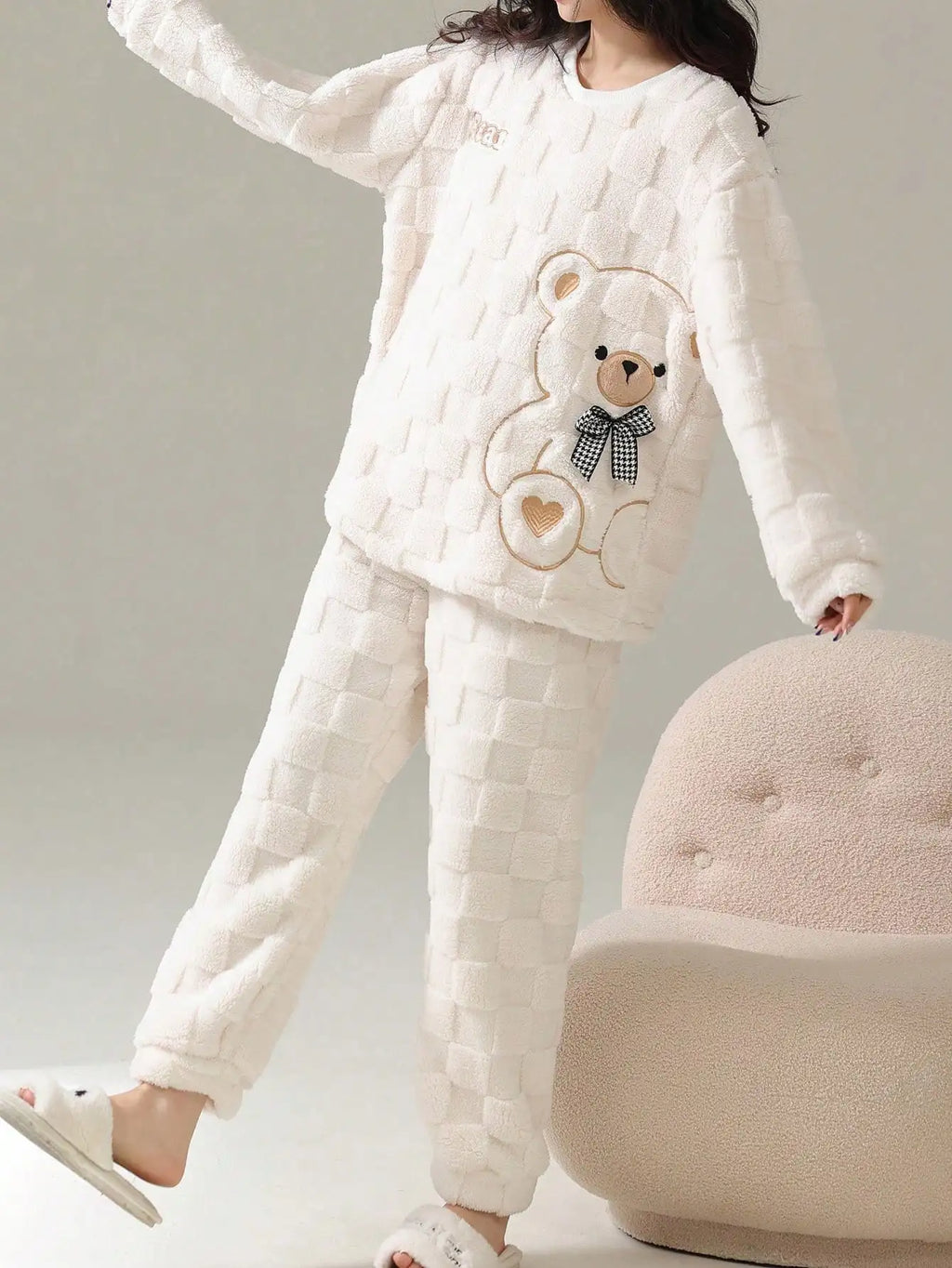 Cozy Plush Fleece Pajamas Set