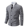 Men's Knitted Cardigan Casual V-Neck Autumn and Winter Sweater Coat