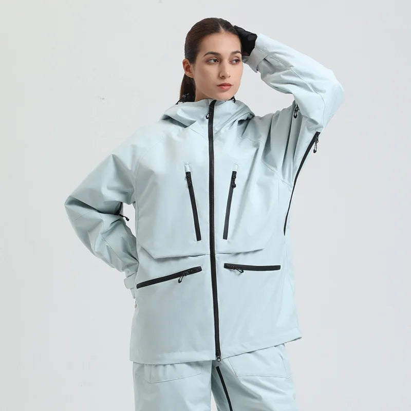 Gsou Snow Outdoor Sport New Winter Warm Men And Women's Snowboard Coats Waterproof Breathable Skiing Jacket Snowboard Wear