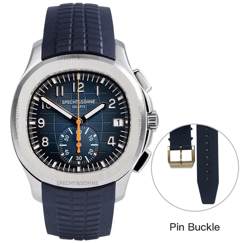 Dropshipping Products 2025 Men Watch Specht&Sohne Japan Chronograph Quartz Wristwatch Rose Gold Waterproof