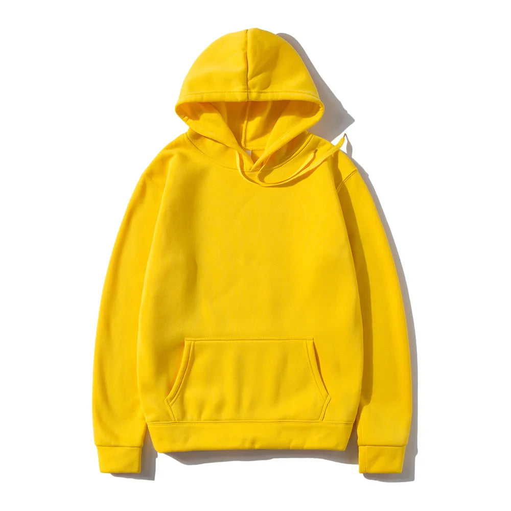 Men's Hoodies Women's Pullover Spring Autumn Casual Hoodie Sweatshirts Solid Color Hoodies Oversize Black Sweatshirt For Male