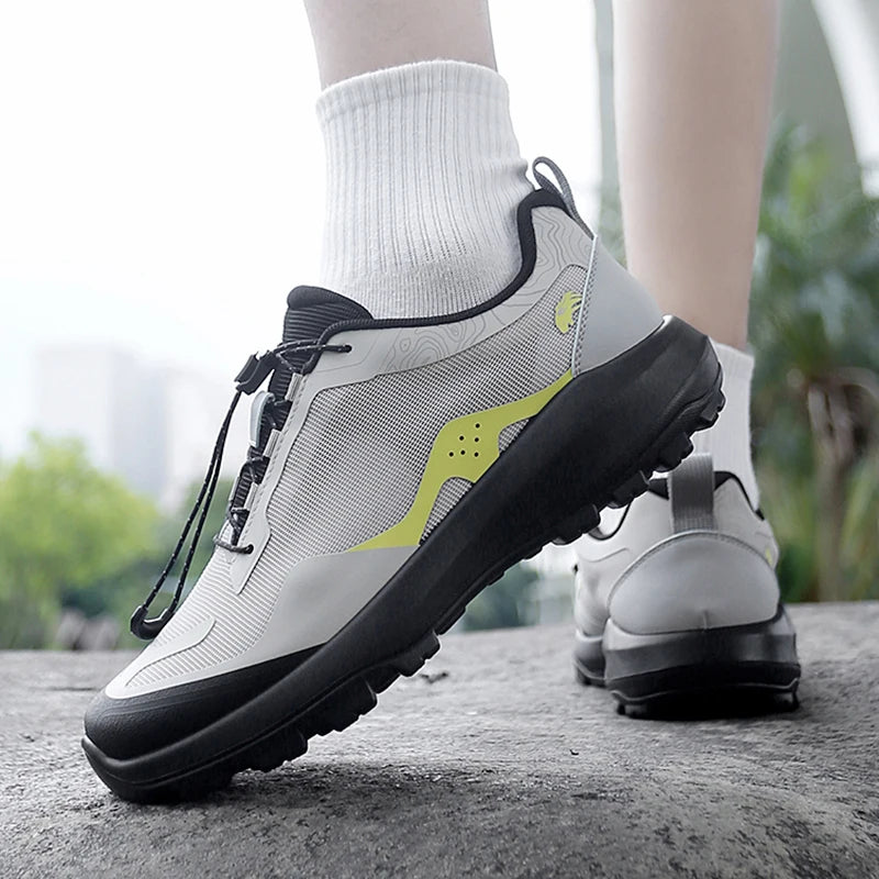 Men's Trekking Shoes Outdoor Camping Comfortable Anti-Slip Sports Shoes Mountain Walking Breathable Training Hiking Shoes for Men