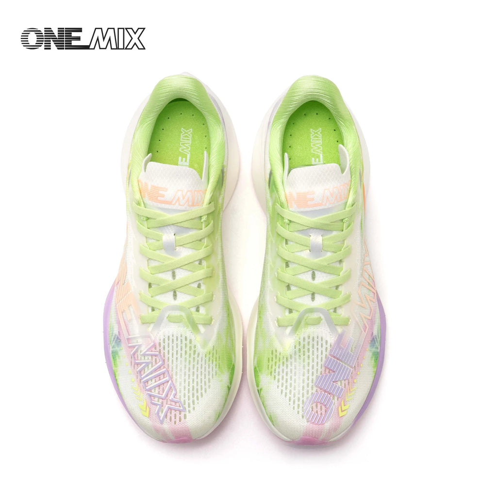 ONEMIX-Nylon Carbon Board Marathon Running Racing Shoes, Professional Stable Support, Shock-relief, Ultra-light Rebound Sneaker