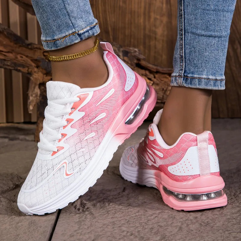 YRZL Women's Sneakers - Breathable Lightweight Running Shoes, Non-Slip Wear-Resistant Comfortable Walking Shoes