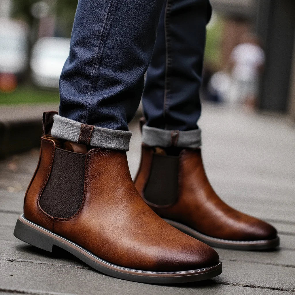 Men Boots Retro Brand