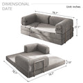 Folding Modular Sofa Bed, Convertible Floor Sofa, Leisure Sofa Bed, Corduroy Folding Mattress, Lounge Sofa, Living Room Bedroom