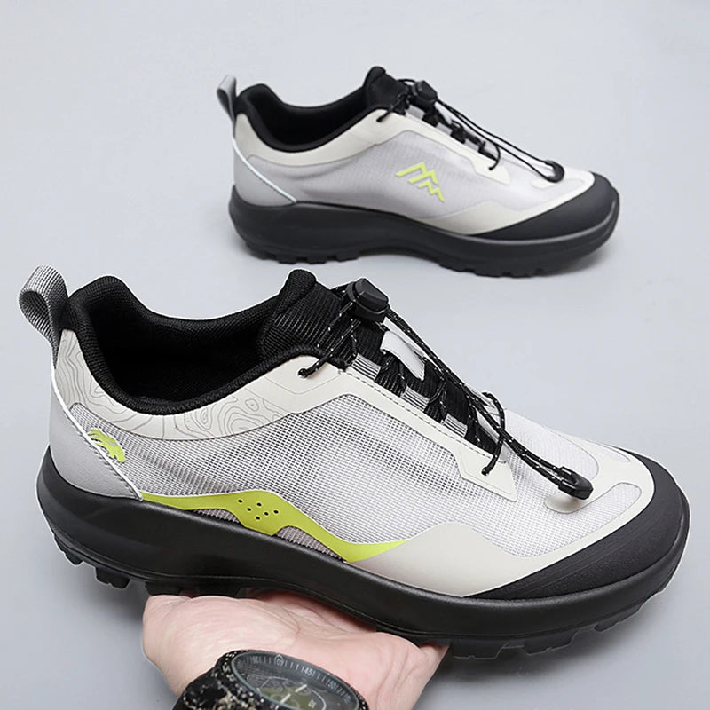 Men's Trekking Shoes Outdoor Camping Comfortable Anti-Slip Sports Shoes Mountain Walking Breathable Training Hiking Shoes for Men
