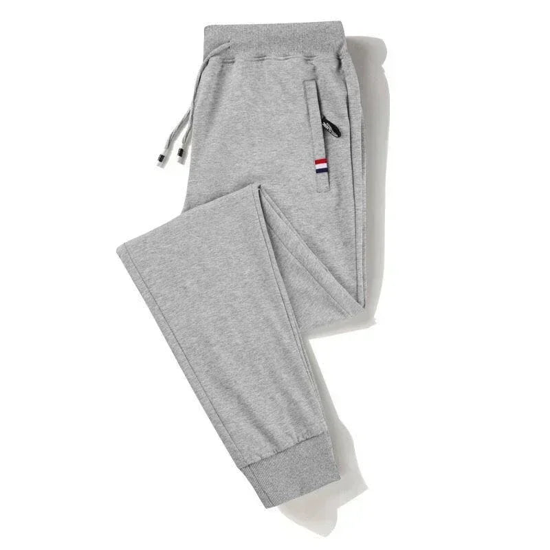 Spring Pants Men Fitness Sportswear Tracksuit Elastic Waist Sweatpants Cotton Trousers Loose Gym Jogger Track Pants Mens M- 8XL
