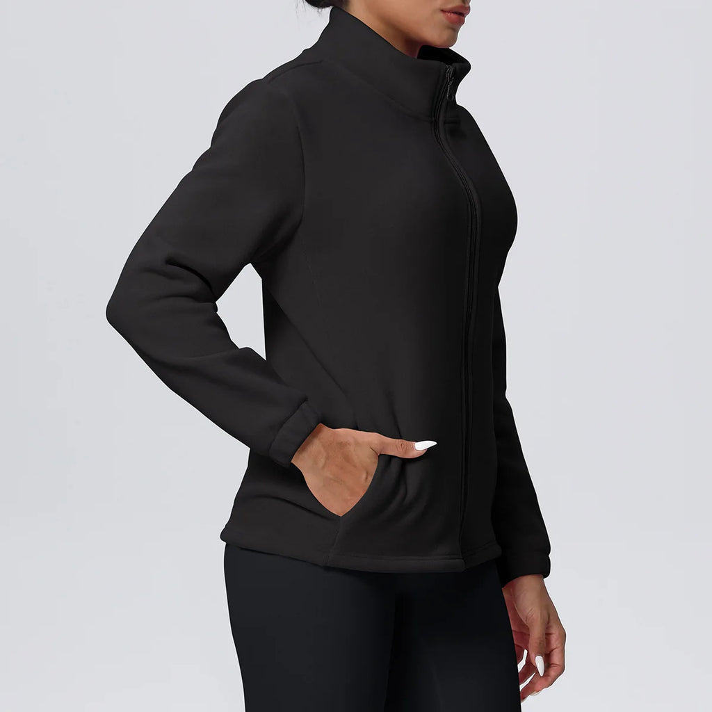 Women's Fitness Long Sleeve Sport Jacket Workout Coat Gym Training Outdoor Recreation Yoga Sportswear