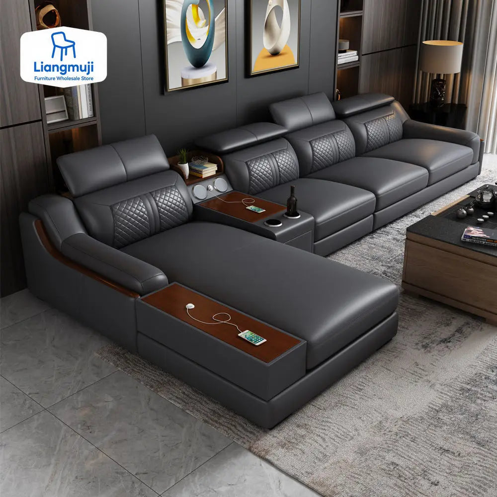 Milano Leather Sofa — Designer Collection