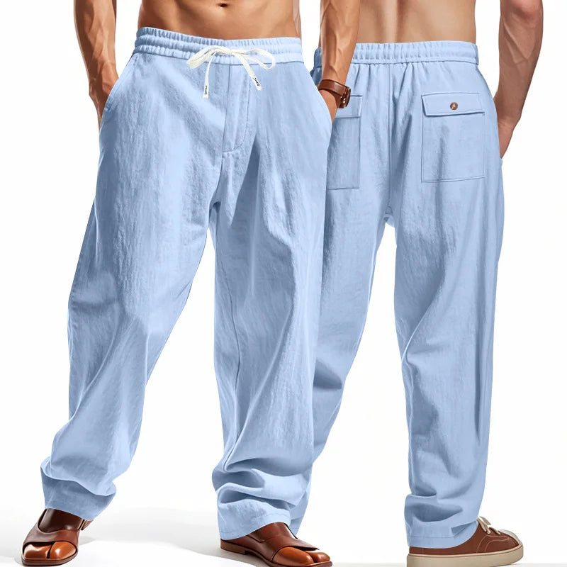 Linen Wide Leg Trousers — Summer Collection