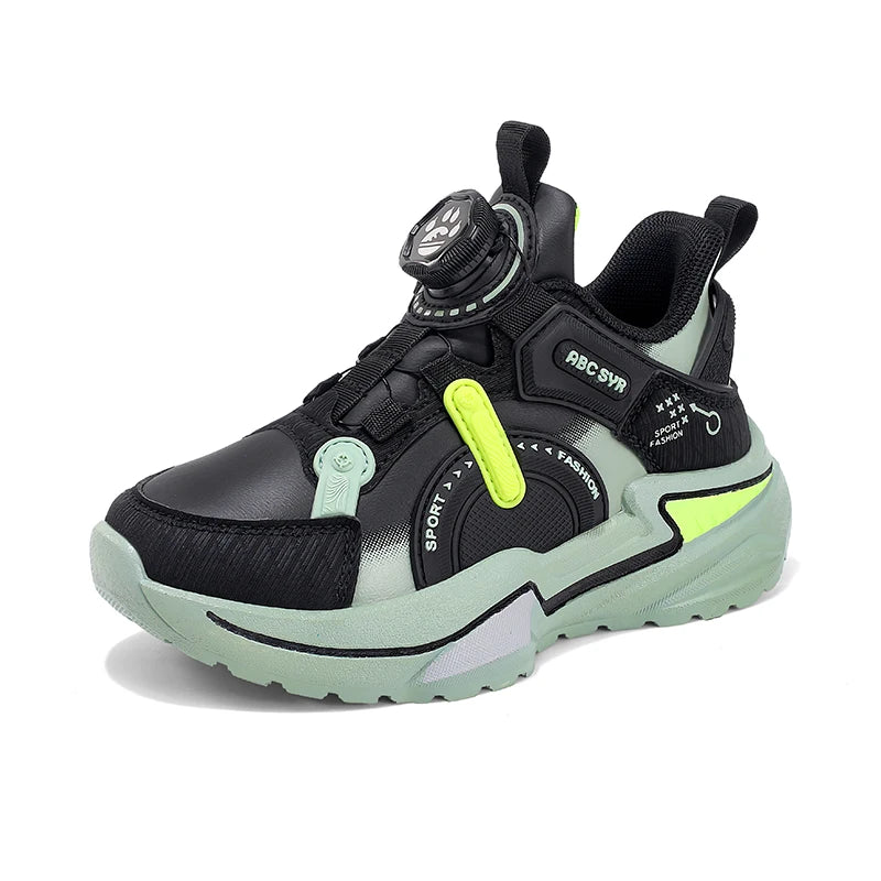 Childrens Sports Shoes Fashion Leather Comfortable Breathable Boys Casual Soft Bottom Non Slip Walking Outdoor Running Shoes