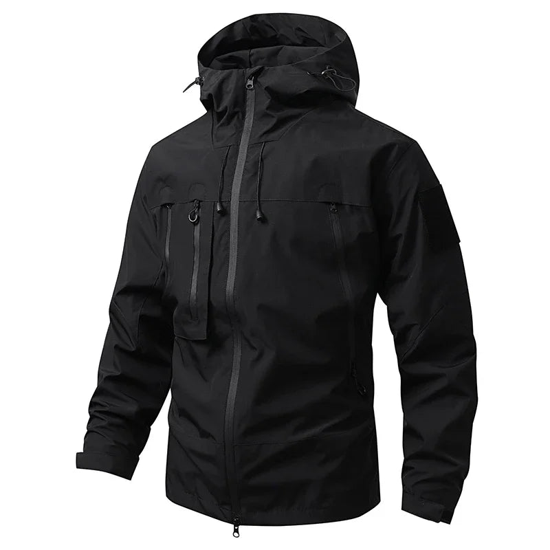CHRLCK Men's Waterproof Hiking Jacket Caramel Women Windproof Windbreaker Camping Cycling Trekking Fishing Outdoor Jackets