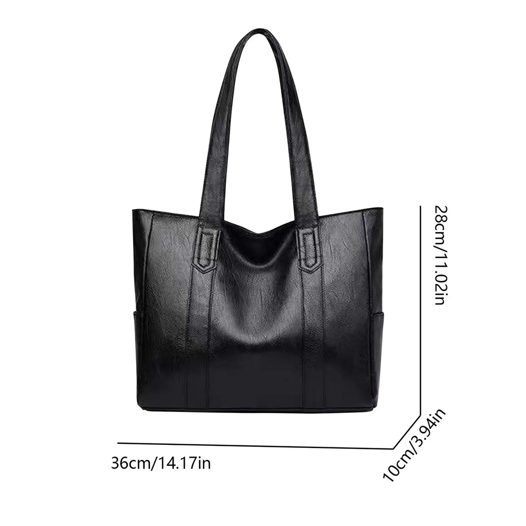 Big Soft Leather Bag Female 2025 New Tide Version Of Everything