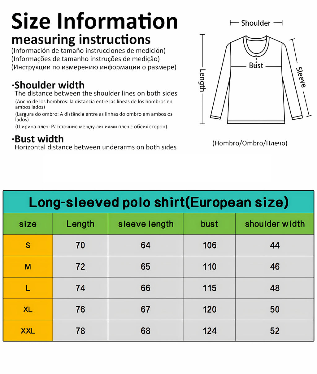 Men's Long-Sleeved POLO Shirt for Spring and Autumn 2025 with Street Fashion Comfort and 3D Striped Printing