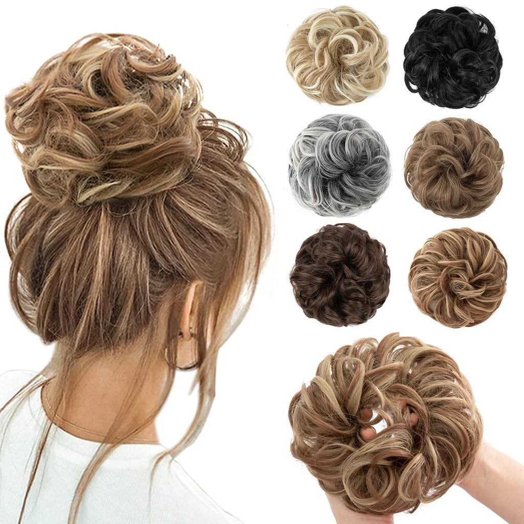 Synthetic Messy Hair Bun