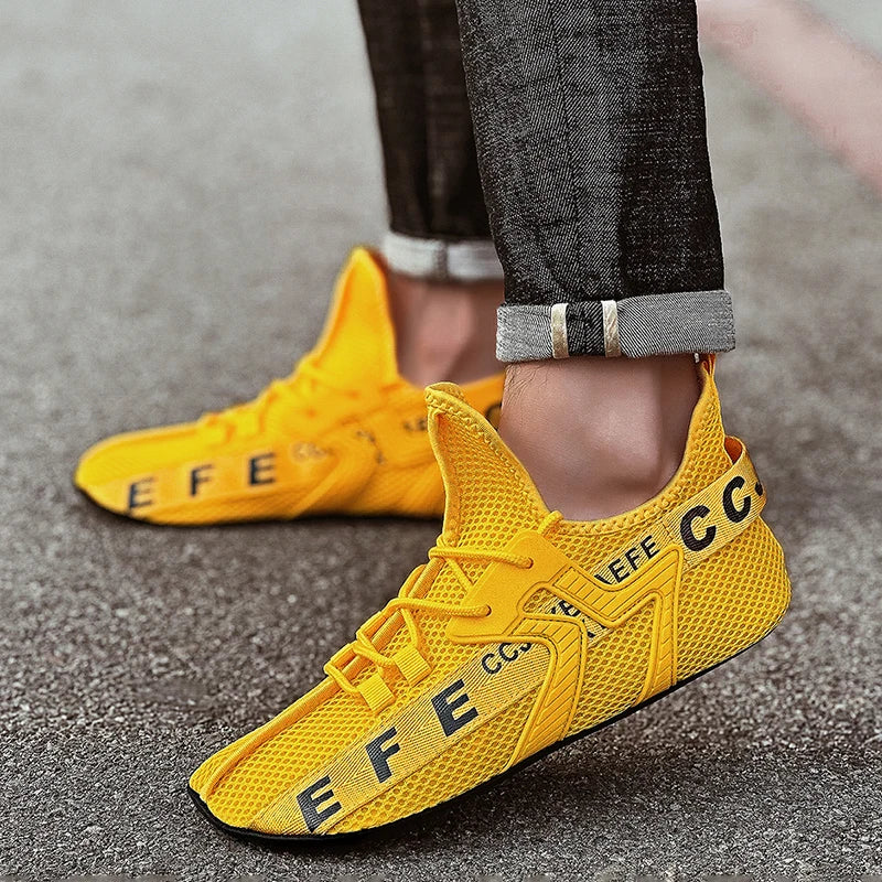 Mesh Men's Shoes Fashion Summer Breathable Sports Shoe Men's Sneakers Lightweight Walking Casual Tennis Shoe