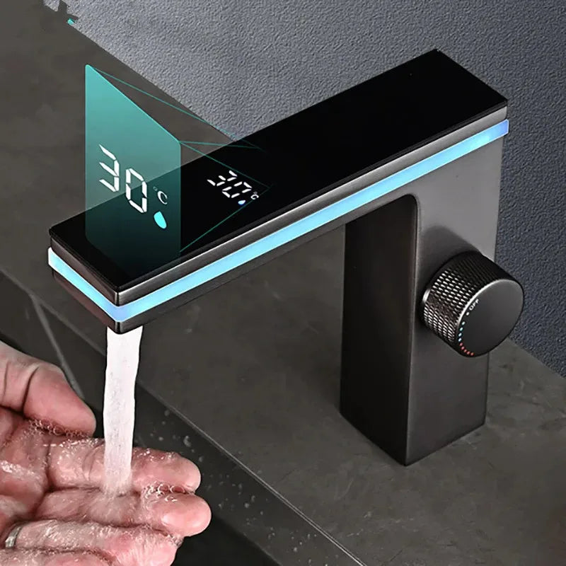 Digital Display Bathroom Basin