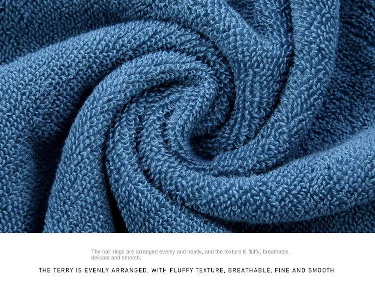 Soft Skin-Friendly Pure Cotton Towel - Thickened Quick Absorbent Quick Dry Face Towel, Durable Lightweight Shower Travel Use