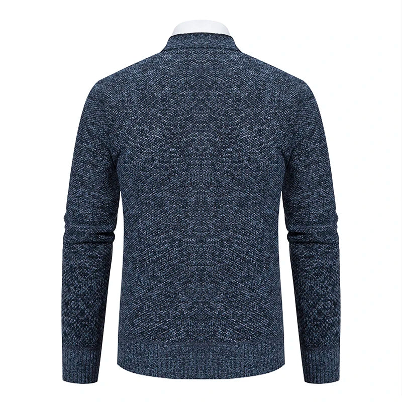 Men's Knitted Cardigan Casual V-Neck Autumn and Winter Sweater Coat