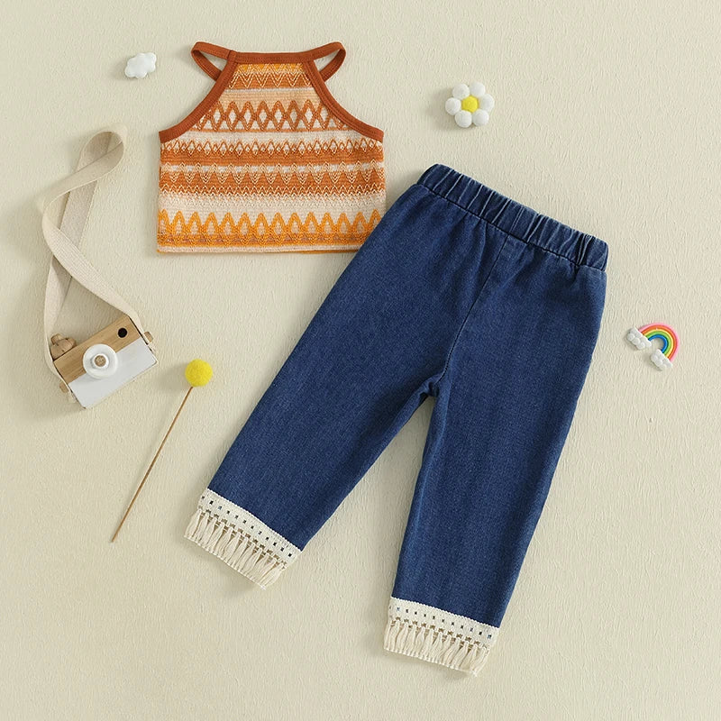 Girls Sleeveless Knit Top