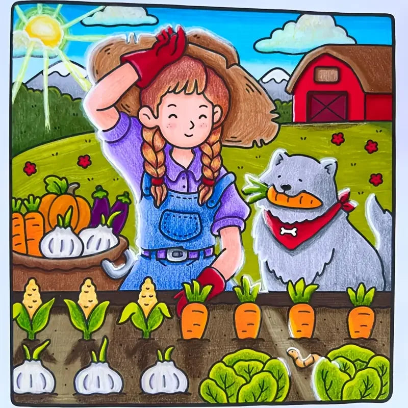 COZY FRIENDS: Cute & Comfy Coloring Book – Adorable Animal Adventures, For Adults & Teens, Stress Relief